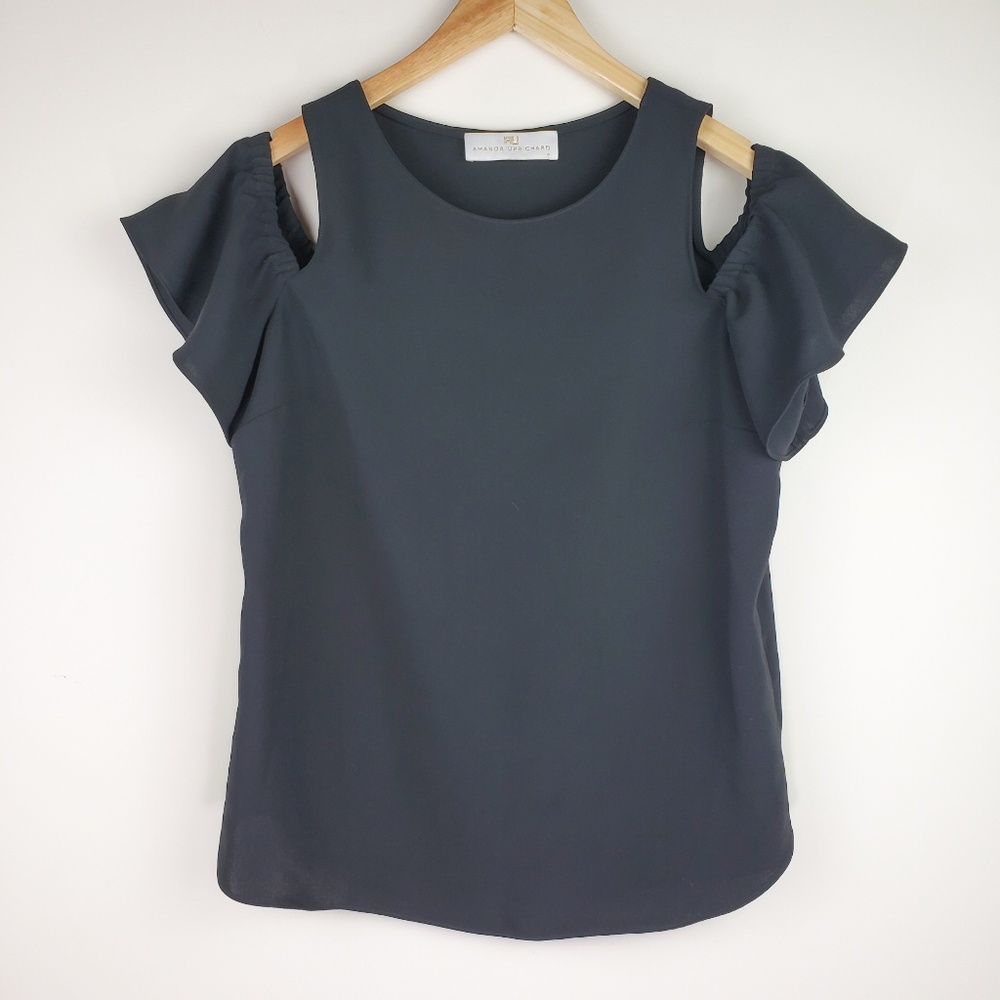 Amanda UpRichard Bali Tank Black Cold Shoulder